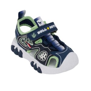 Bull Boys T-REX DNCL5191-BL11 Παιδικό παπουτσοπέδιλο με φωτάκια για αγόρι σε ύφασμα και συνθετικό δέρμα Μπλε - Image 2