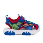 Bull Boys T-REX DNCR5190-RY11 Παιδικό παπουτσοπέδιλο με ήχο on/off για αγόρι σε ύφασμα και συνθετικό δέρμα Μπλε
