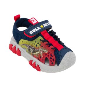 Bull Boys VELOCIRAPTOR DNAL5194-BL11 Παιδικό παπουτσοπέδιλο με φωτάκια για αγόρι σε ύφασμα και συνθετικό δέρμα Μπλε/Κόκκινο - Image 2