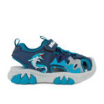 Bull Boys MOSASAURO DNCL5192-BL11 Παιδικό παπουτσοπέδιλο με φωτάκια για αγόρι σε ύφασμα και συνθετικό δέρμα Μπλε