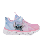 Modum LS002295 Παιδικό αθλητικό Stitch με φωτάκια για κορίτσι σε συνθετικό υλικό και ύφασμα Ροζ/Σιέλ