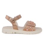 Lelli Kelly LKCA5521-OR52 PERLA Παιδικό πέδιλο για κορίτσι δερμάτινο Ροζ/Χρυσό/Πέρλα