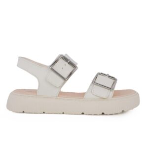 Geox J SANDAL KODETTE H J45DBH 000BC C1000 B Εφηβικό πέδιλο για κορίτσι δερμάτινο Λευκό