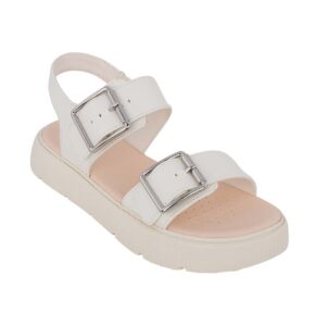 Geox J SANDAL KODETTE H J45DBH 000BC C1000 B Εφηβικό πέδιλο για κορίτσι δερμάτινο Λευκό - Image 2