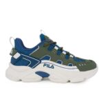 Fila MEMORY SPINEL 3 LACE 3YF51022-261 Εφηβικό αθλητικό για αγόρι σε συνθετικό δέρμα και ύφασμα Λαδί/Μπλε/Λευκό