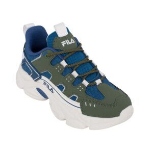 Fila MEMORY SPINEL 3 LACE 3YF51022-261 Εφηβικό αθλητικό για αγόρι σε συνθετικό δέρμα και ύφασμα Λαδί/Μπλε/Λευκό - Image 2