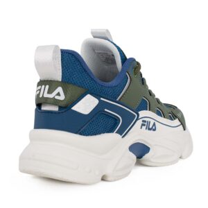 Fila MEMORY SPINEL 3 LACE 3YF51022-261 Εφηβικό αθλητικό για αγόρι σε συνθετικό δέρμα και ύφασμα Λαδί/Μπλε/Λευκό - Image 4