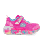 Skechers 302697N/HPMT Παιδικό αθλητικό με φωτάκια για κορίτσι σε συνθετικό υλικό Φουξ/Multi
