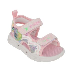 Zigzag Z262446-4064 Παιδικό πέδιλο με φωτάκια για κορίτσι σε συνθετικό υλικό και ύφασμα Ροζ/Καρδιά - Image 2