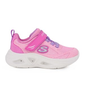Skechers 303729N/PKLV Παιδικό αθλητικό με φωτάκια για κορίτσι σε συνθετικό υλικό και ύφασμα Ροζ - Image 4