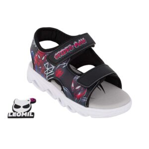 Modum SP014995 Παιδικό πέδιλο Spiderman με φωτάκια για αγόρι σε συνθετικό υλικό και ύφασμα Μαύρο - Image 2