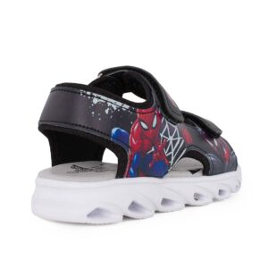 Modum SP014995 Παιδικό πέδιλο Spiderman με φωτάκια για αγόρι σε συνθετικό υλικό και ύφασμα Μαύρο - Image 3