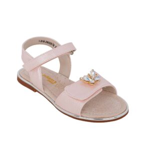 Adam's 1-916-26020-38 Παιδικό πέδιλο για κορίτσι σε οικολογικό δέρμα Ροζ nude - Image 2