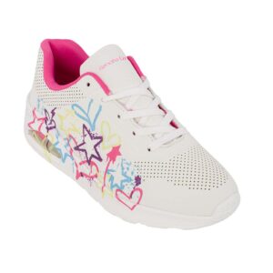 Renato Garini 901-32403 Εφηβικό sneaker για κορίτσι σε συνθετικό δέρμα Λευκό/Multi - Image 2