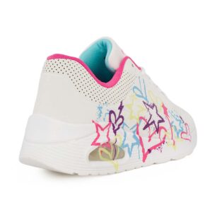 Renato Garini 901-32403 Εφηβικό sneaker για κορίτσι σε συνθετικό δέρμα Λευκό/Multi - Image 4