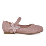 Exe 132-F52251-R Παιδική μπαλαρίνα για κορίτσι σε οικολογικό δέρμα Ροζ/Γκλίτερ