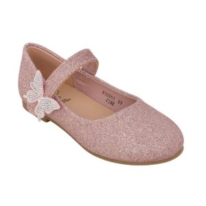 Exe 132-F52251-R Παιδική μπαλαρίνα για κορίτσι σε οικολογικό δέρμα Ροζ/Γκλίτερ - Image 2