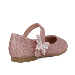 Exe 132-F52251-R Παιδική μπαλαρίνα για κορίτσι σε οικολογικό δέρμα Ροζ/Γκλίτερ - Image 3
