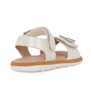 Exe 241-AD2241 Παιδικό πέδιλο για κορίτσι σε οικολογικό δέρμα Λευκό/Περλέ - Image 3