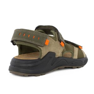 Primigi 1398733 Β Εφηβικό πέδιλο για αγόρι σε δέρμα και ύφασμα Λαδί - Image 4