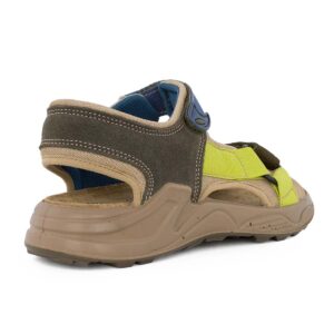 Primigi 1398600 Β Εφηβικό πέδιλο για αγόρι σε δέρμα και ύφασμα Μπεζ/Multi Color - Image 4