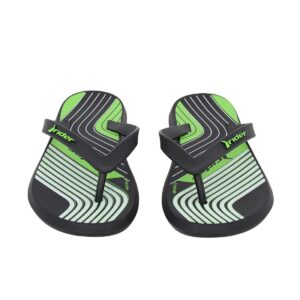 Rider 780-26065-38-1 Eφηβική σαγιονάρα για αγόρι σε συνθετικό υλικό Μαύρο/Πράσινο