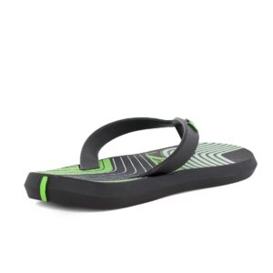 Rider 780-26065-38-1 Eφηβική σαγιονάρα για αγόρι σε συνθετικό υλικό Μαύρο/Πράσινο - Image 3